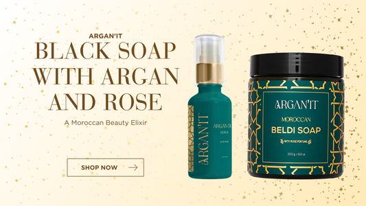 Black Soap with Argan and Rose: A Moroccan Beauty Elixir