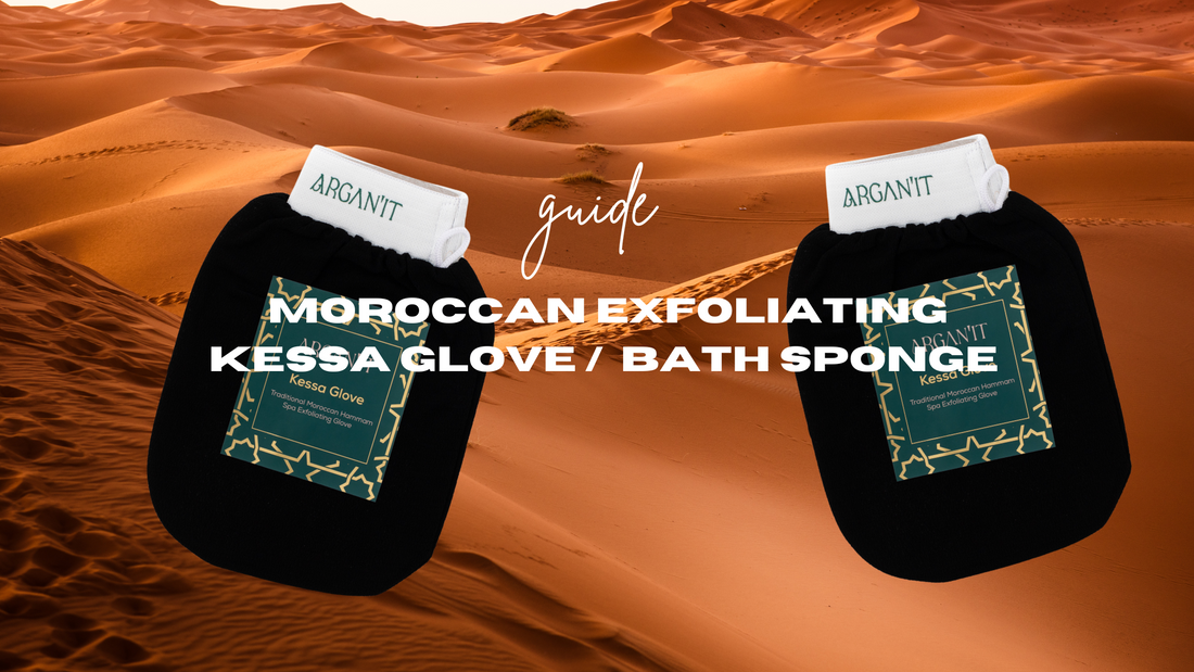 guide to Moroccan Exfoliating Kessa Glove /  bath sponge