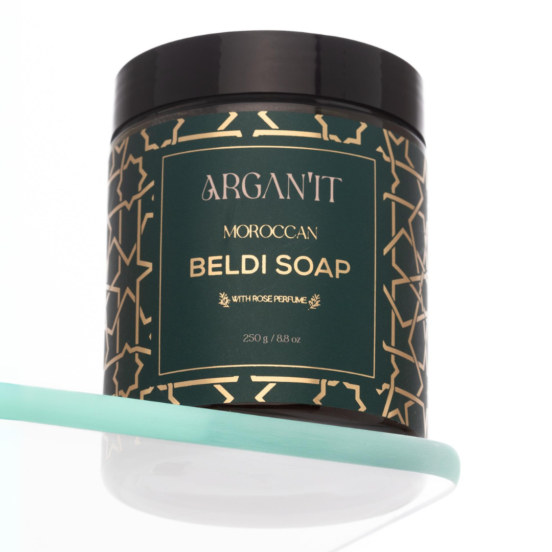 Moroccan Black Soap: Skin-Rejuvenating Exfoliation - Rose | Neroli | Eucalyptus