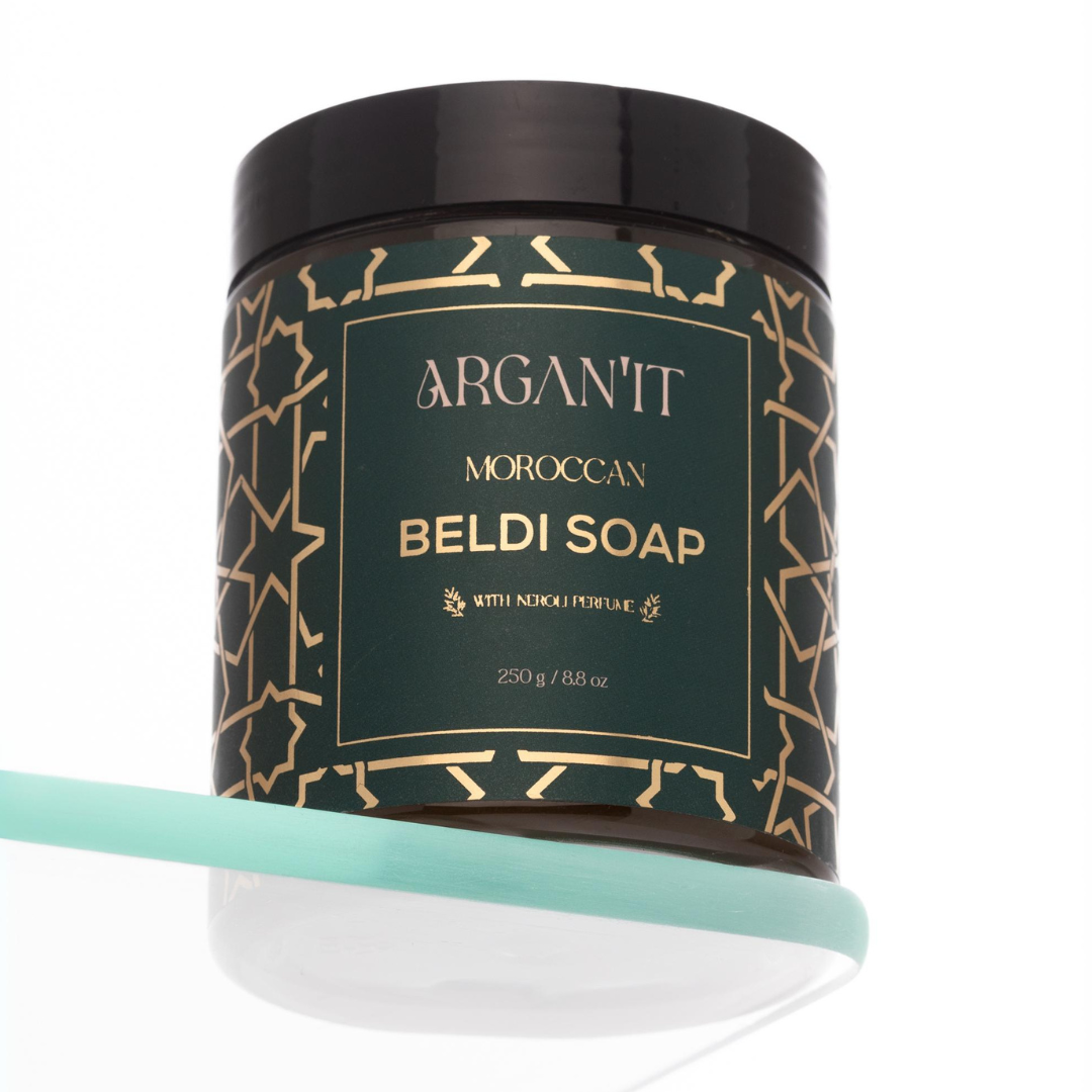 Moroccan Black Soap: Skin-Rejuvenating Exfoliation - Rose | Neroli | Eucalyptus